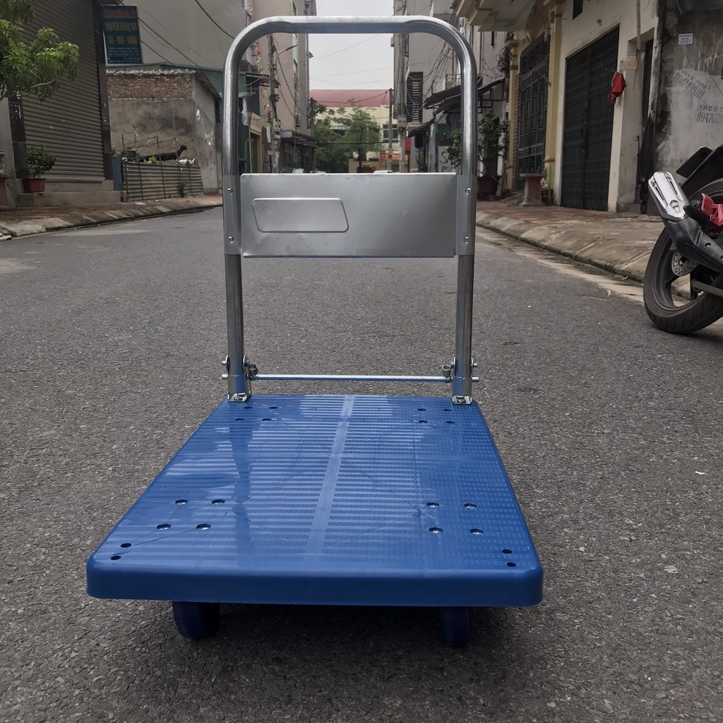 < Rẻ Vô Địch >Xe Kéo Tay Đa Năng 4 bánh Gấp Gọn Tải trọng Lớn 150kg -XKT03