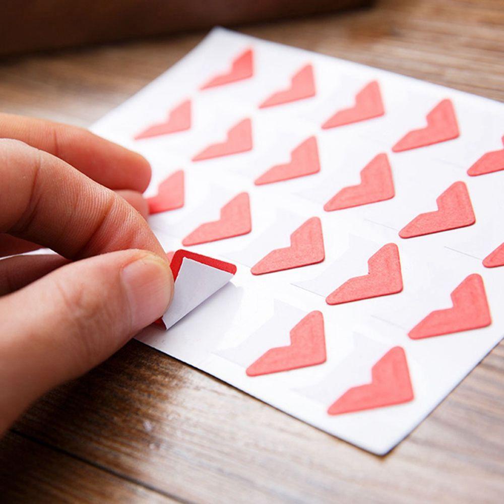 Bộ 5 Tấm Sticker Dán Góc 120 Cái AARON1 14 Màu Dùng Trang Trí Sổ Lưu Niệm