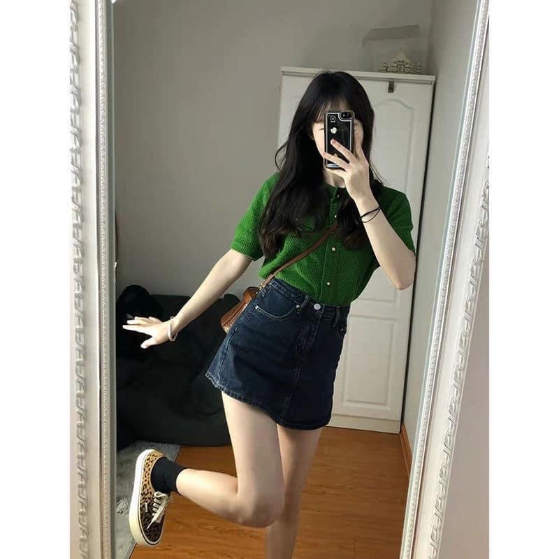 Quần váy bò siêu xinh / Không sợ lộ