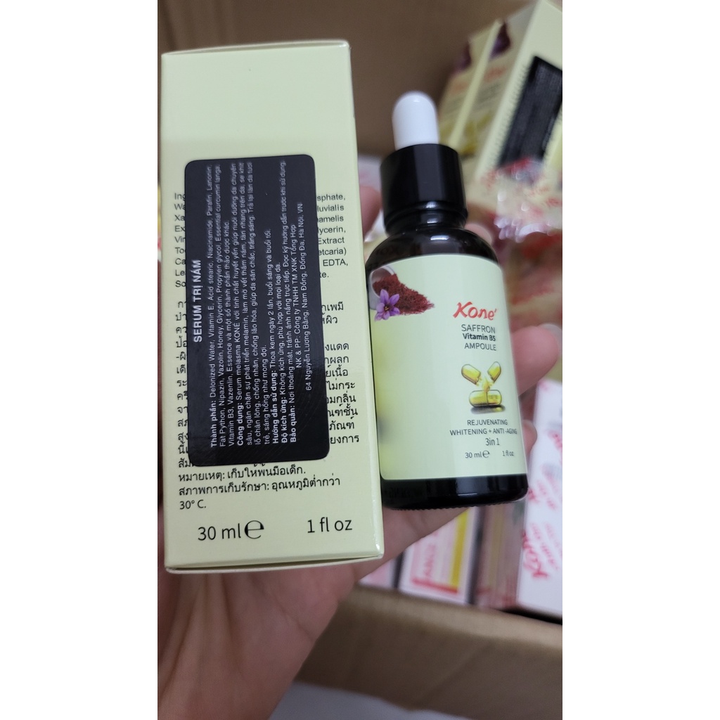&lt;Thật 100%&gt; Serum Saffron Vitamin B5 Kone Thái Lan 3 chức năng