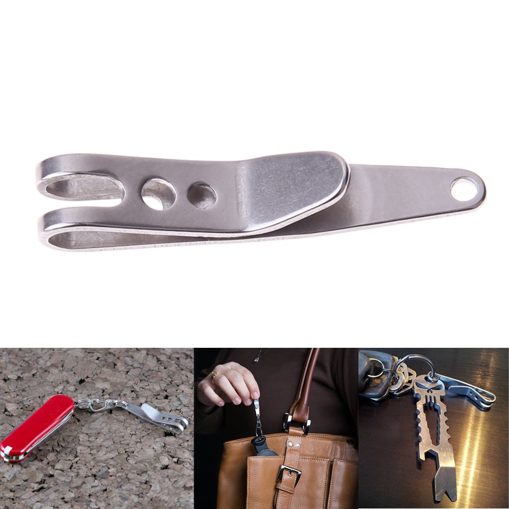 EDC Bag Suspension Clip with Key Ring Carabiner Quicklink Tool