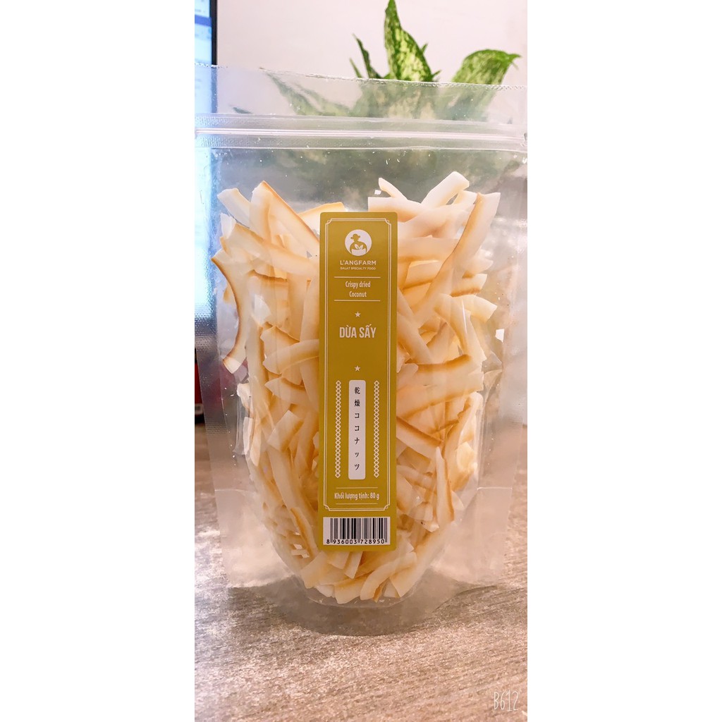 Dừa sấy giòn không đường ăn kiêng keto ( coconut chip no Sugar)