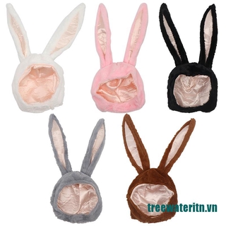 Mũ Trùm Đầu Tai Thỏ Dễ Thương Cho Bé Gái
