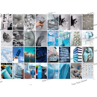 sticker aesthetic set  10 tấm