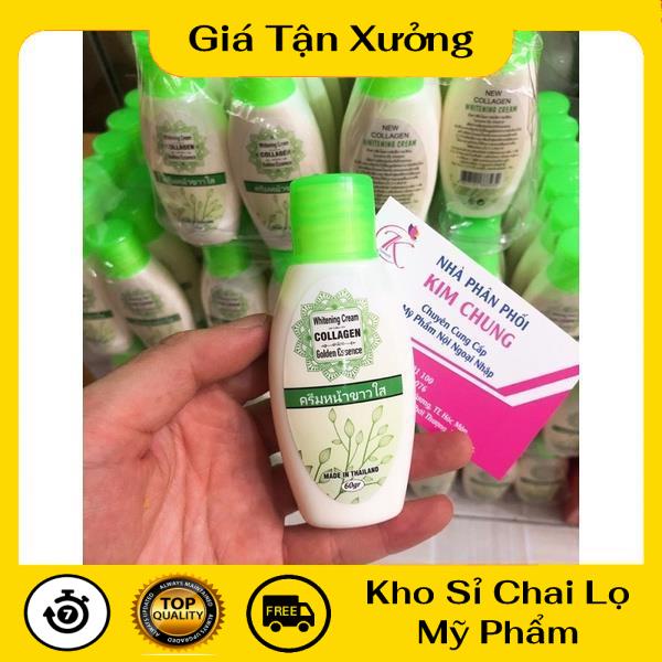 [Hàng chuẩn] Kích trắng Collagen whitening cream Golden esence 60g , nguyên liệu, công thức làm kem trộn trắng da body