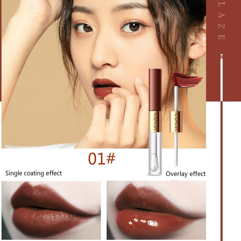Son môi Venzen 2 đầu lâu trôi trong 12 giờ 5.8g+6g gồm 5 màu trẻ trung tùy chọn | BigBuy360 - bigbuy360.vn