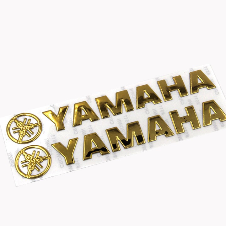 Tem logo chữ nổi YAMaHA dán trang trí xe MH01 SM