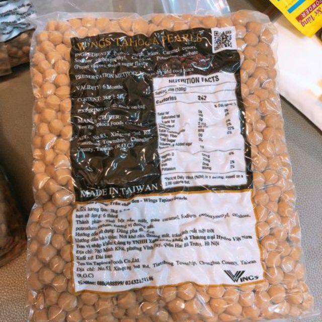 Trân châu đen Wings Đài Loan 500g -1000g