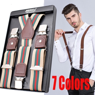 Dây Đai Quần Chữ Y 3.5x125cm Với 3 Kẹp Kim Loại Cho Nam