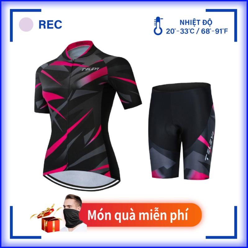 【TRONG KHO】1 bộ Jersey đi xe đạp Bộ áo ngắn tay ngắn Quần ngắn đi xe đạp Quần áo đua xe đạp Bộ Jersey khô nhanh Xịn