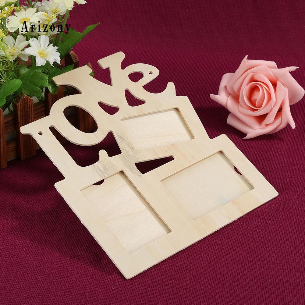 ✮Bộ Khung Ảnh Gia Đình Bằng Gỗ 3 Trong 1