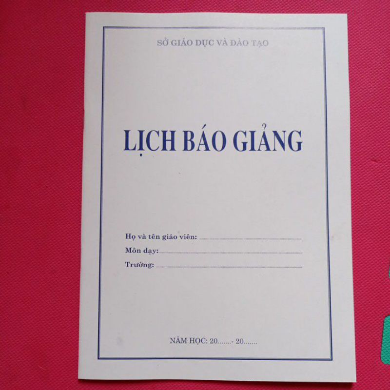 Lịch Báo Giảng Cấp 2, Cấp 3