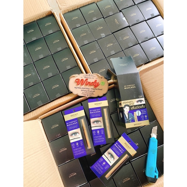 Mascara Nongchat Browit Thái Làm Dày Dài Mi Chuyên Dụng Cho Makeup