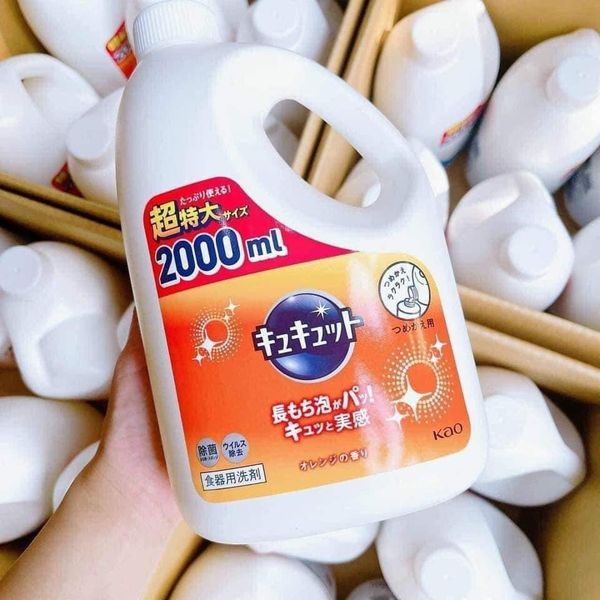 Nước rửa bát KAO 2L Nhật nội địa đậm đặc