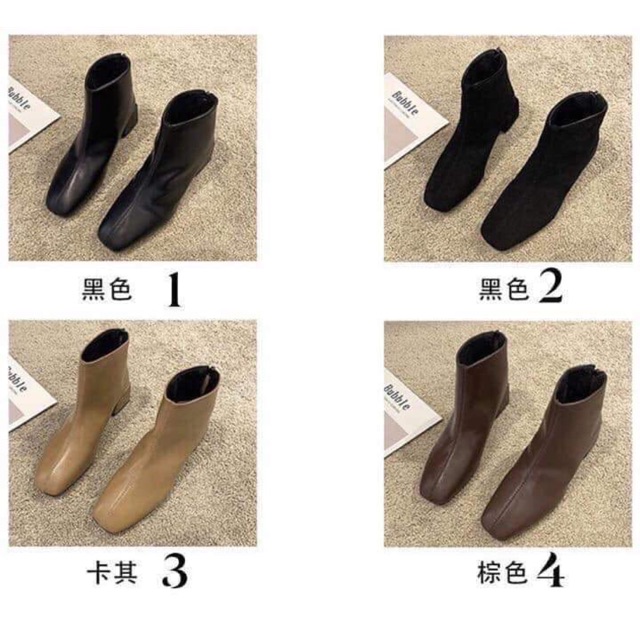 Bốt da cổ ngắn | BigBuy360 - bigbuy360.vn