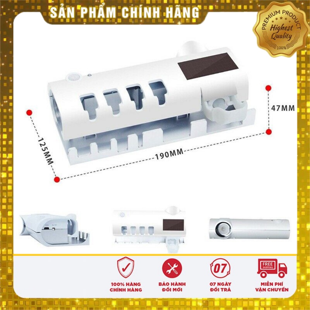 MÁY KHỬ TRÙNG DIỆT KHUẨN BÀN CHẢI ĐÁNH RĂNG BẰNG TIA UV - GIÁ TỰ ĐỘNG NHẢ KEM