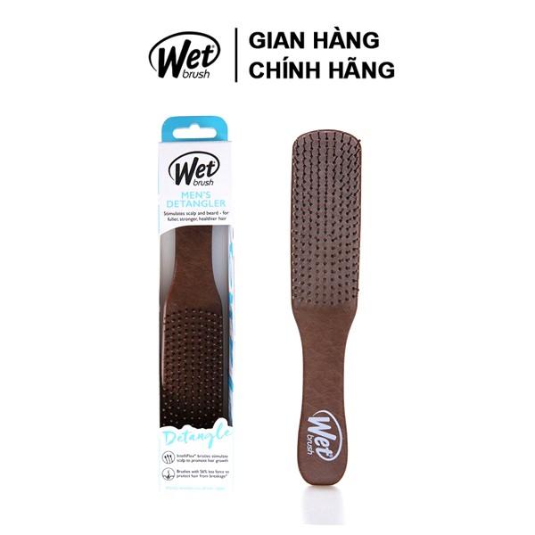 [CHÍNH HÃNG] Lược gỡ rối WET BRUSH dòng truyền thống cho nam đơn sắc nâu