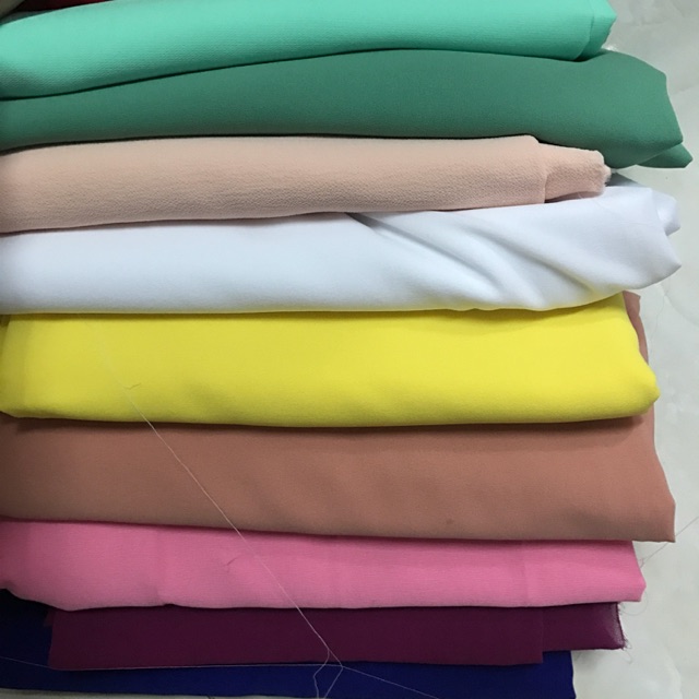Vải cát 8 màu có co dản