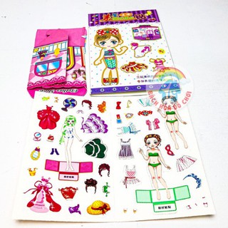 Hình Dán Búp Bê 💖𝑭𝑹𝑬𝑬𝑺𝑯𝑰𝑷💖 Sticker Công Chúa - Mô Hình Giấy