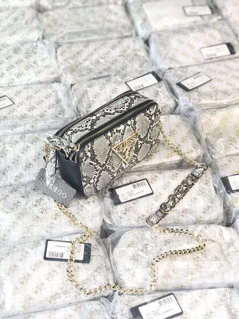 🍃 RẺ VÔ ĐỊCH🍃👑TÚI GUESS SNAKE CROSSBODY 👑