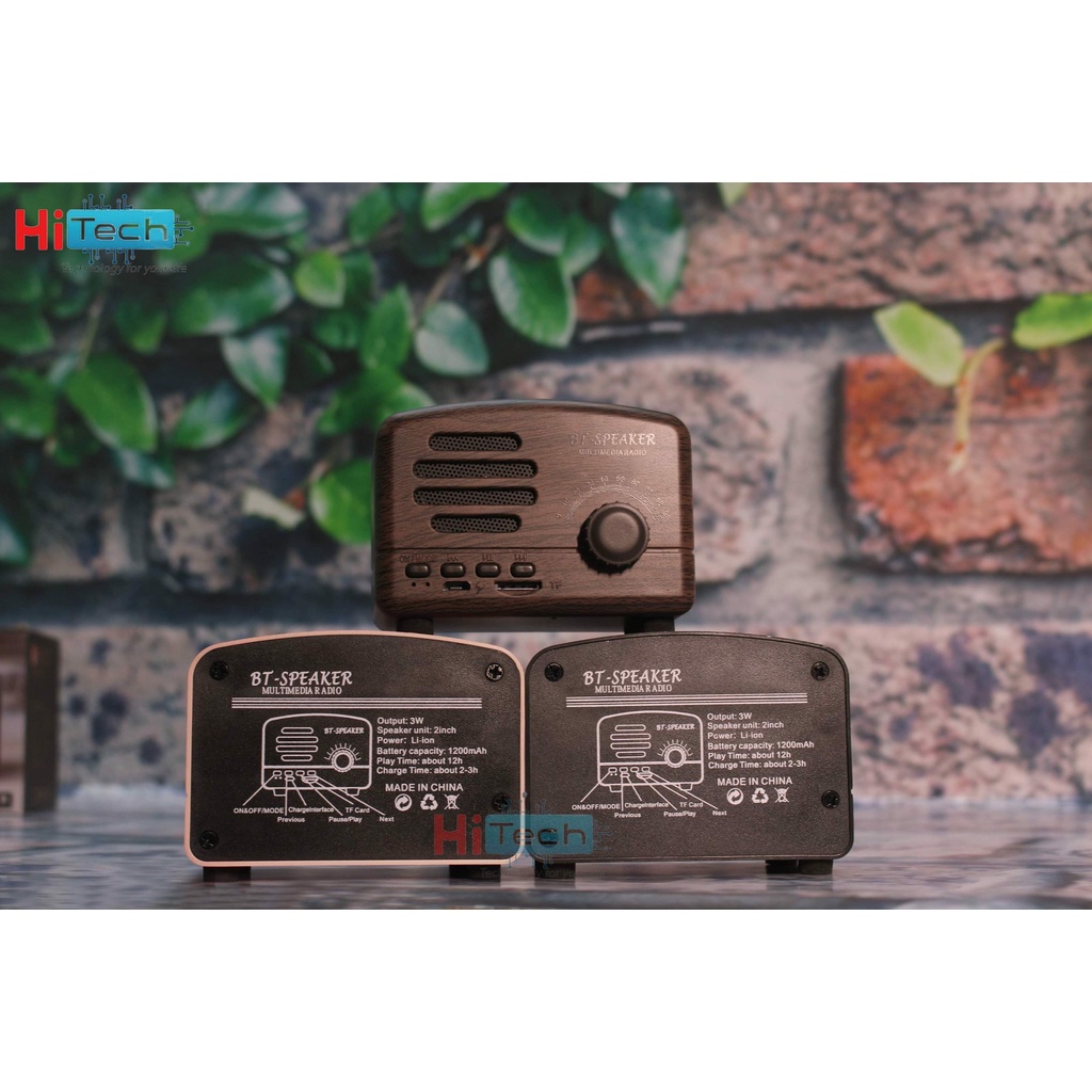 [Mã ELHACE giảm 4% đơn 300K] Loa Bluetooth BT01 hình Radio nhỏ xinh - Chất âm tốt