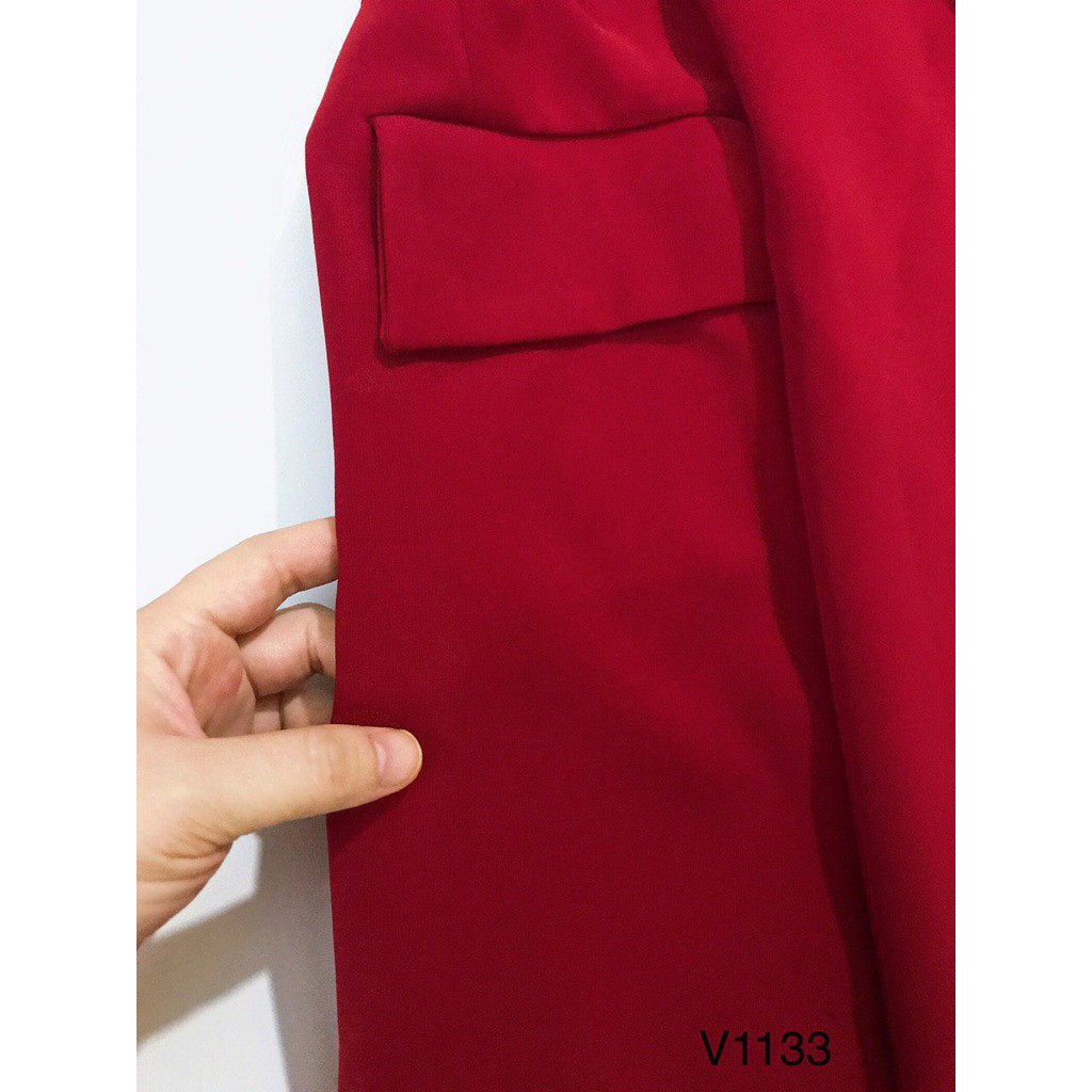 [ xả kho ] MiD Đầm đỏ quý phái rực rỡ thời trang thiết kế V1133 Mie Design {ảnh thật shop tự chụp}