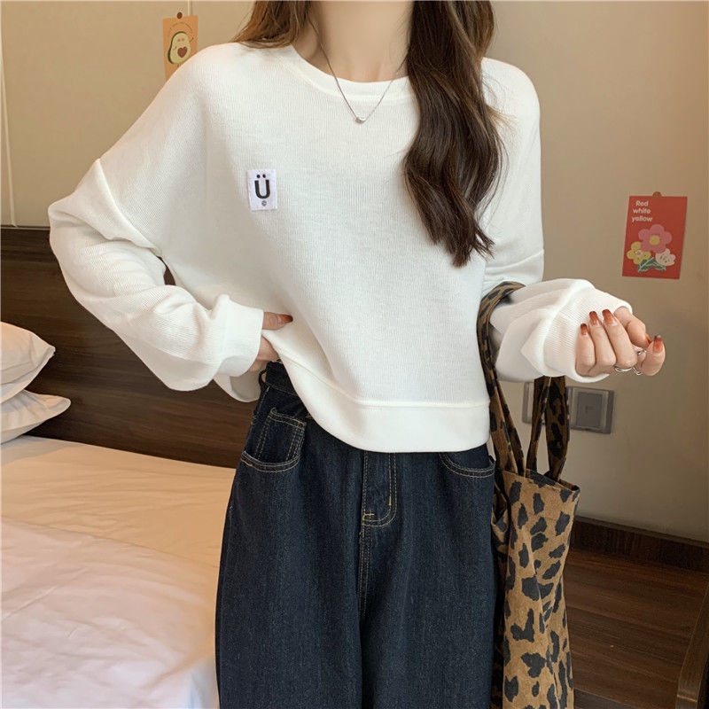 Áo Sweater Mỏng Dáng Ngắn Dễ Thương Thời Trang Xuân Thu Cho Nữ