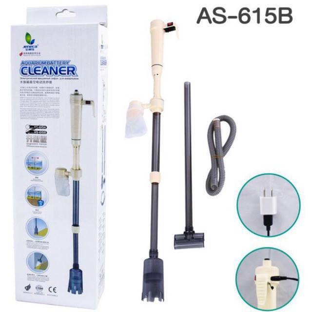Máy rửa cát, thay nước hồ cá AS-615B [xả kho]