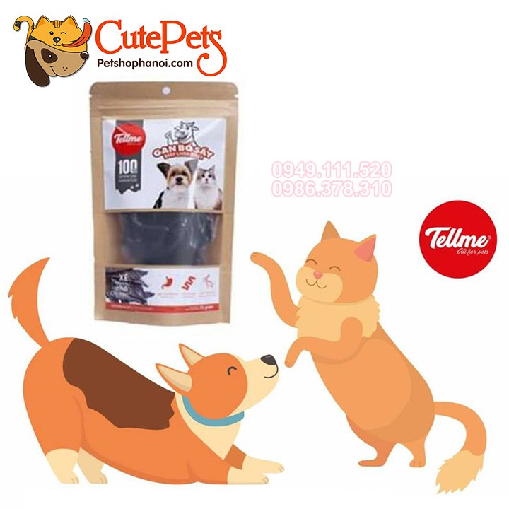 Gan bò sấy Tellme 75g cho chó mèo - Phụ kiện thú cưng Hà Nội