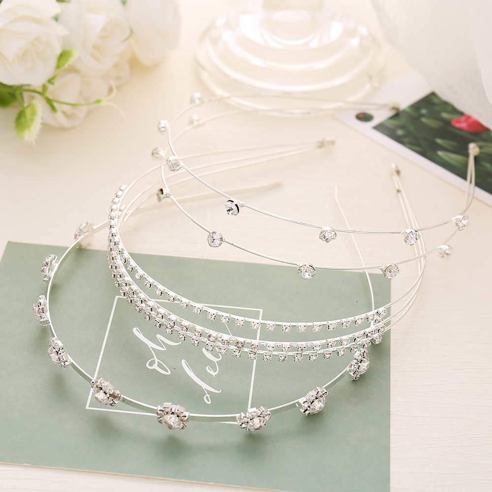 Băng Đô Đính Đá Và Ngọc Trai Nhân Tạo Kiểu Dáng Xinh Xắn Thời Trang Cho Nữ