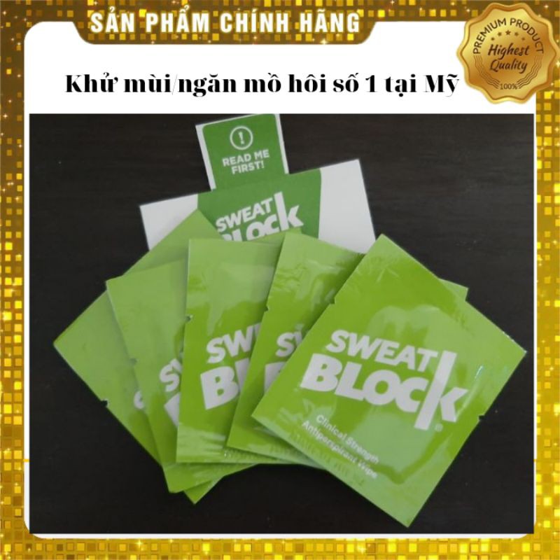 Gói SweatBlock ngăn ra mồ hôi nách hiệu quả 100% - khử mùi hôi nách - cho 7 ngày khô ráo ngay từ lần đầu sử dụng | BigBuy360 - bigbuy360.vn