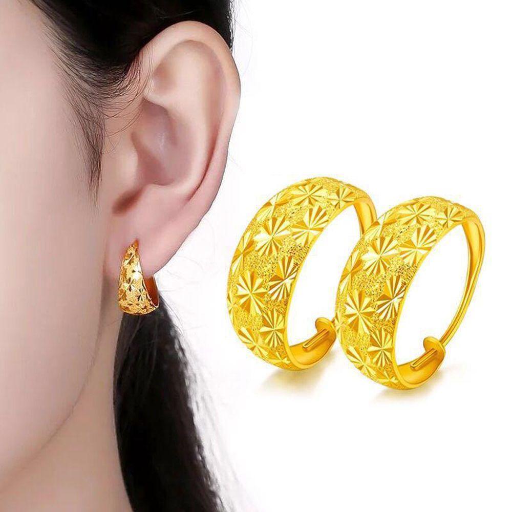 Khuyên Tai Vòng Hình Học Baroque Cá Tính Làm Quà Tặng Cho Mẹ