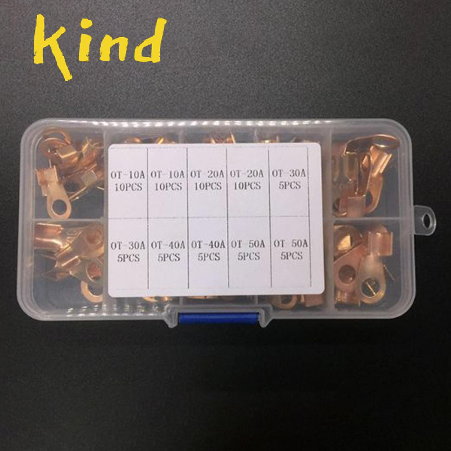 70 Đầu Nối Dây Cáp Bằng Đồng Ot-10A 20a 30a 40a 100a