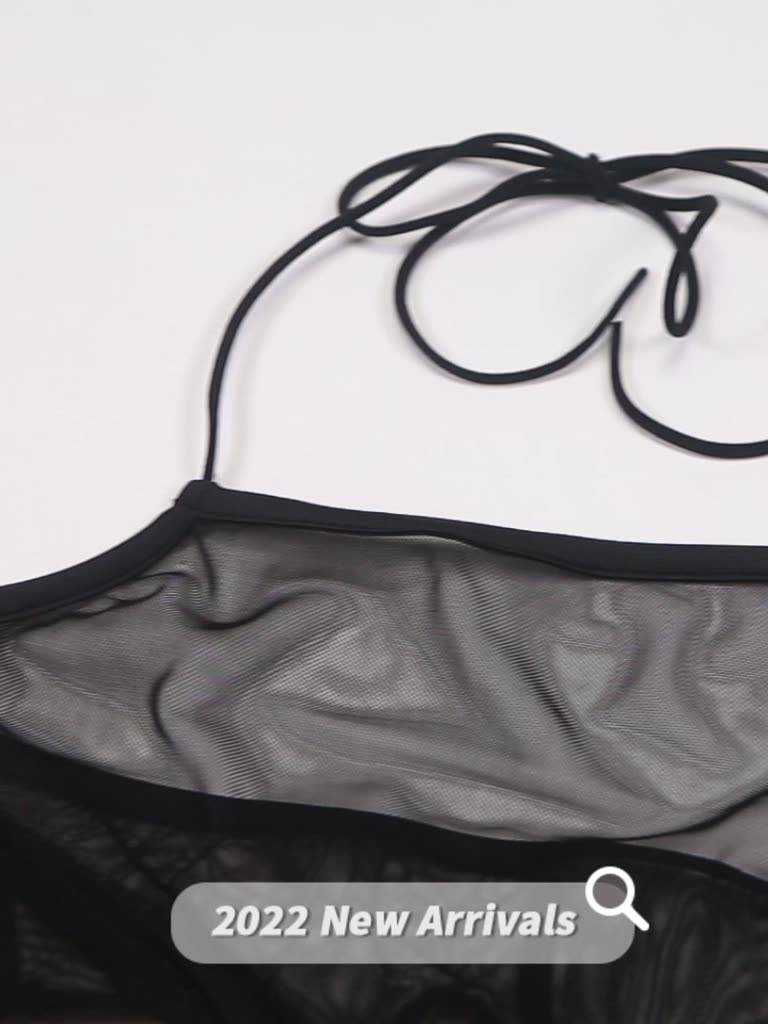 Kliou 2023 Mới Set Áo Croptop Cổ Yếm Hở Lưng + Quần Dài Qua Gối Tay | BigBuy360 - bigbuy360.vn