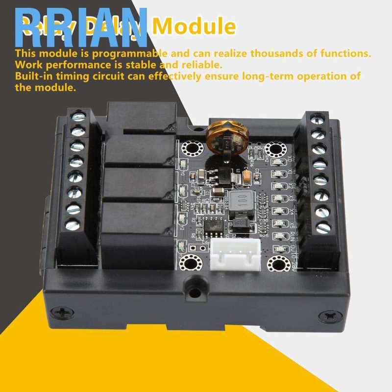 Rrian Qianmei PLC Industrial Control Board FX1N-10MR Programmable Relay Delay Module with Shell