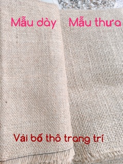 VẢI BỐ THÔ TRANG TRÍ VINTAGE
