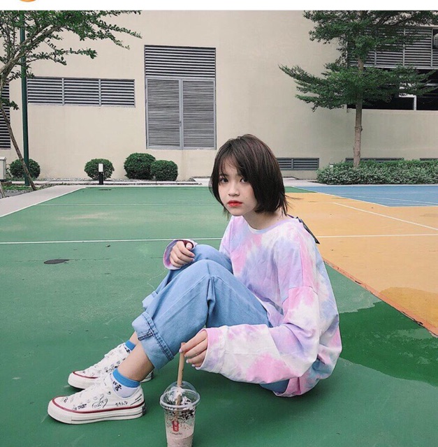 🌞Áo Sweater Tay Dài Loan Màu Cực Hot