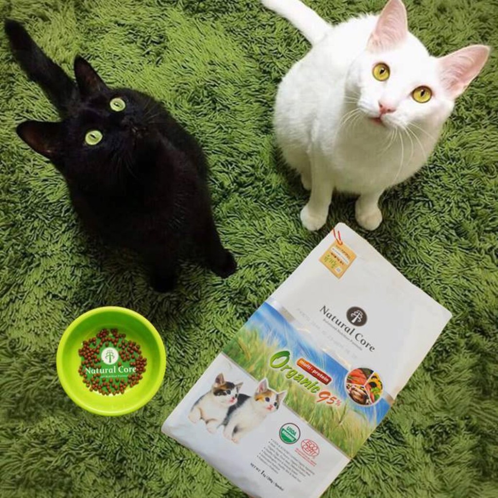 1kg(❁´◡`❁)THỨC ĂN HỮU CƠ NATURAL CORE GIÀU ĐẠM CHO MÈO Thành phần hữu cơ tốt cho sức khỏe, thích hợp với mọi giống mèo.