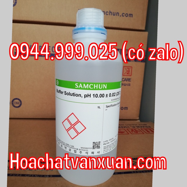 Dung dịch chuẩn pH Buffer Solution pH 10.00 Samchun Hàn Quốc chai 1 lít pH10 pH10.00 pH 10