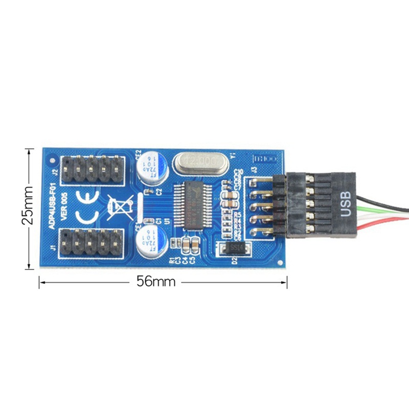 Động cơ kèm cáp USB nối dài 9 pin sang 2/4 dài 30cm chuyên dụng