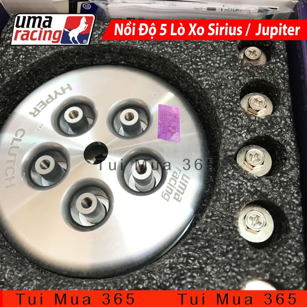 Nồi Độ 5 Lò Xo Uma Racing Dùng Cho Sirius, Jupiter, Taurus Kèm Bộ Lá Bố Nồi Exedy