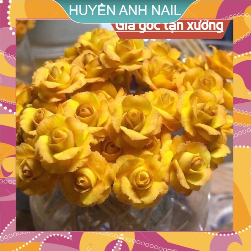 Hoa bột nai ( hoa hồng Pháp ) cánh rách SHOP NAIL HUYỀN ANH