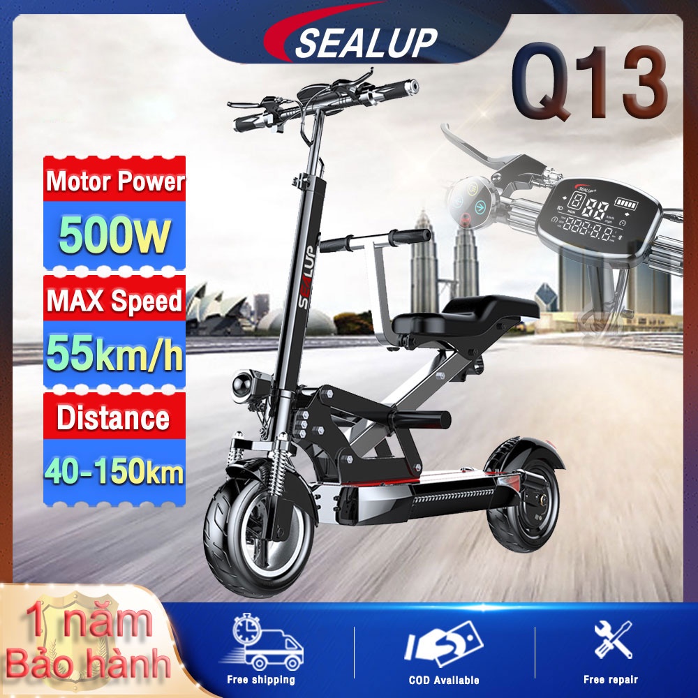 『bảo hành 1 năm』SEALUP Q13 xe điện kiểu dáng đôi scooter điện xe cân bằng xe điện cân bằng xe điện xe điện gấp gọn