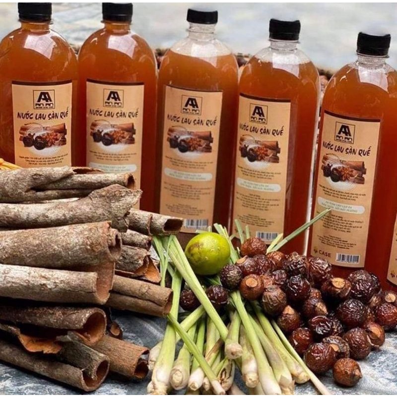 Nước lau sàn tinh dầu Quế chiết xuất từ tự nhiên hữu cơ chai 1L, Thảo Mộc An An