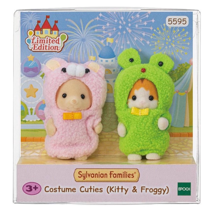 Đồ Chơi Sylvanian Families Bộ Đôi Hóa Trang Siêu Dễ Thương Costume Cuties Kitty &amp; Froggy