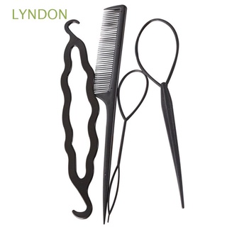 LYNDON Fashion Pull-through Hair Needle Women Hair Dispenser Hair Braiding Tools Hair Accessories DIY Hairstyling Tool Multifunction Weave Hair Clip Twist Hair Roller Hair Braider Kit
