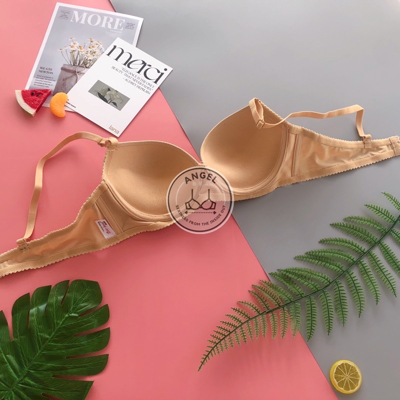 Áo lót nữ thông hơi đệm mỏng vừa, áo ngực có gọng nâng Thái Lan Sister hood 915 - angel.bra
