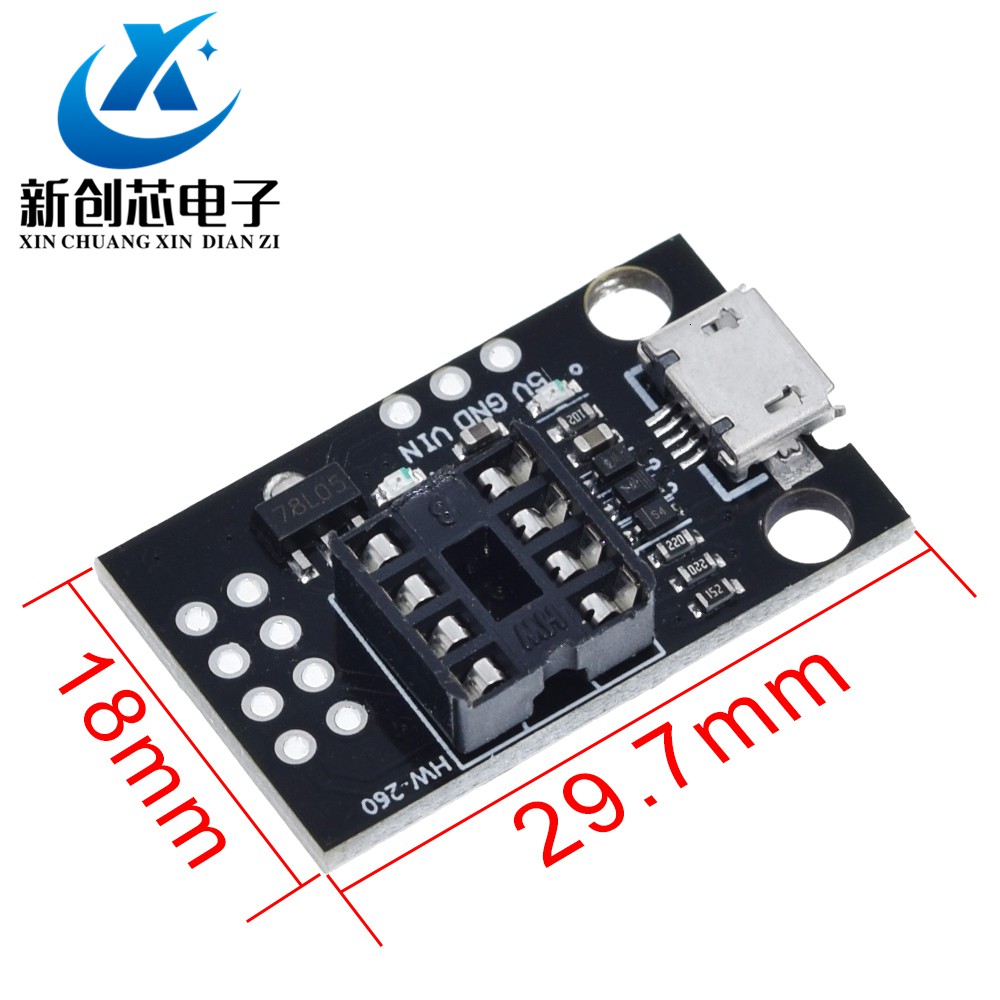 Bảng Mạch Phát Triển Attiny Màu Đen Cho Arduino Iic I2c Usb Attiny45 | BigBuy360 - bigbuy360.vn
