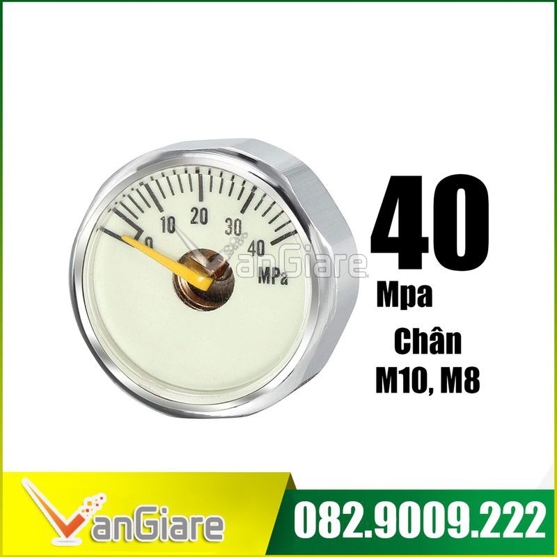 Đồng hồ đo áp suất 40Mpa chân M8, M10