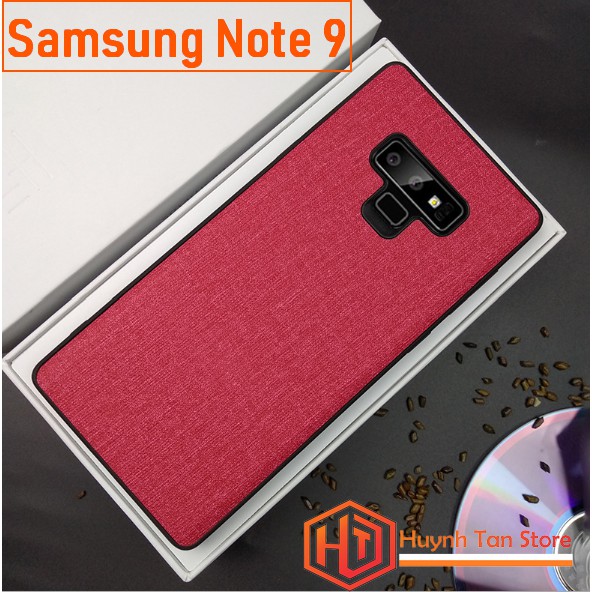 Ốp lưng Samsung Galaxy Note 9 vân vải Jean (full màu)